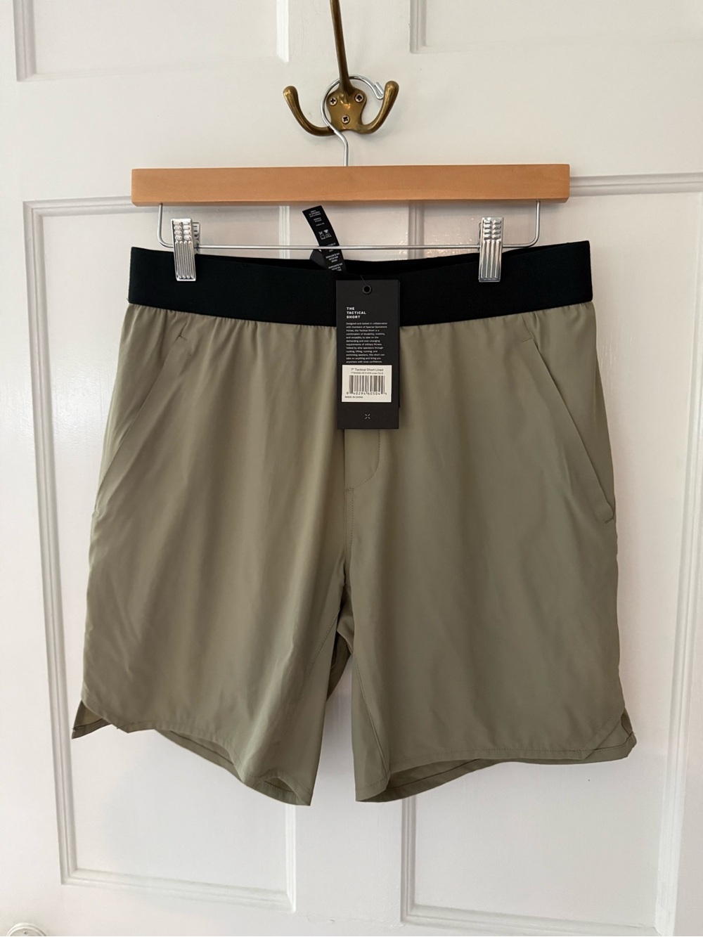 Ten Thousand Olive Green Athletic Shorts with Black Waistband